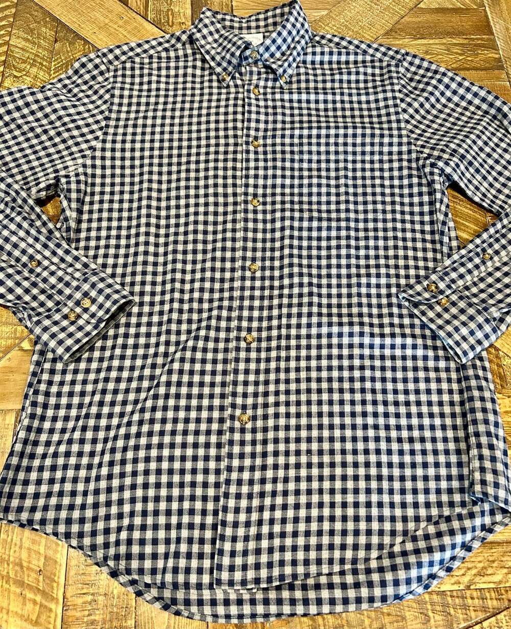 Brooks Brothers Regent Button-Down Shirt Size M Blue Gingham Cotton